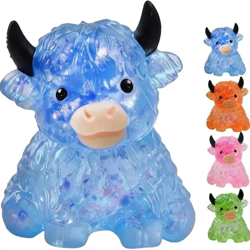 Highland Cow Sensory Squishy Toy