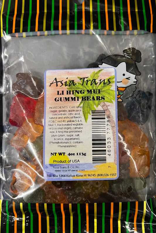 Li Hing Mui Gummy Bears