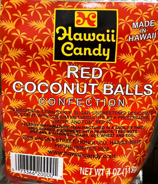 Red Coconut Balls