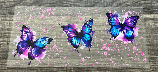 16 oz Blue Butterfly