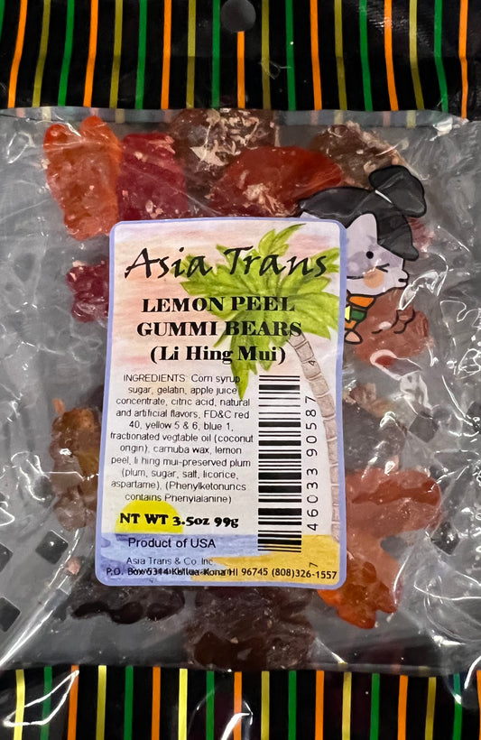 Lemon Peel Gummy Bears