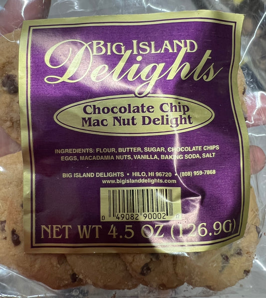 Big Island Delight Chocolate Chip Mac Nut Cookies